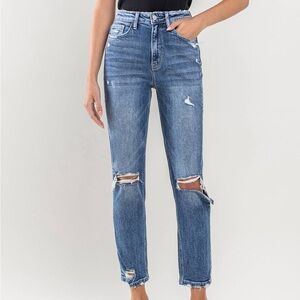 Flying Monkey Women's Classic Blue Straight Leg Jeans